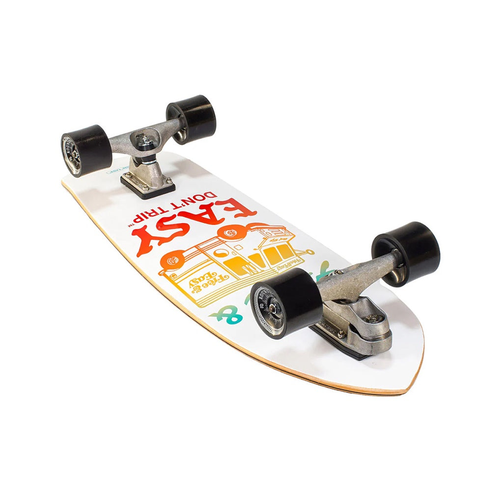 Carver x Free & Easy | Paleta Surf Skate Complete Skateboard with C7 Trucks. 9.75" x 30.75"