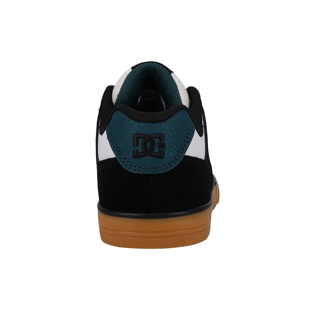 DC | Boys / Youth Pure Shoes. Black/White/Emerald