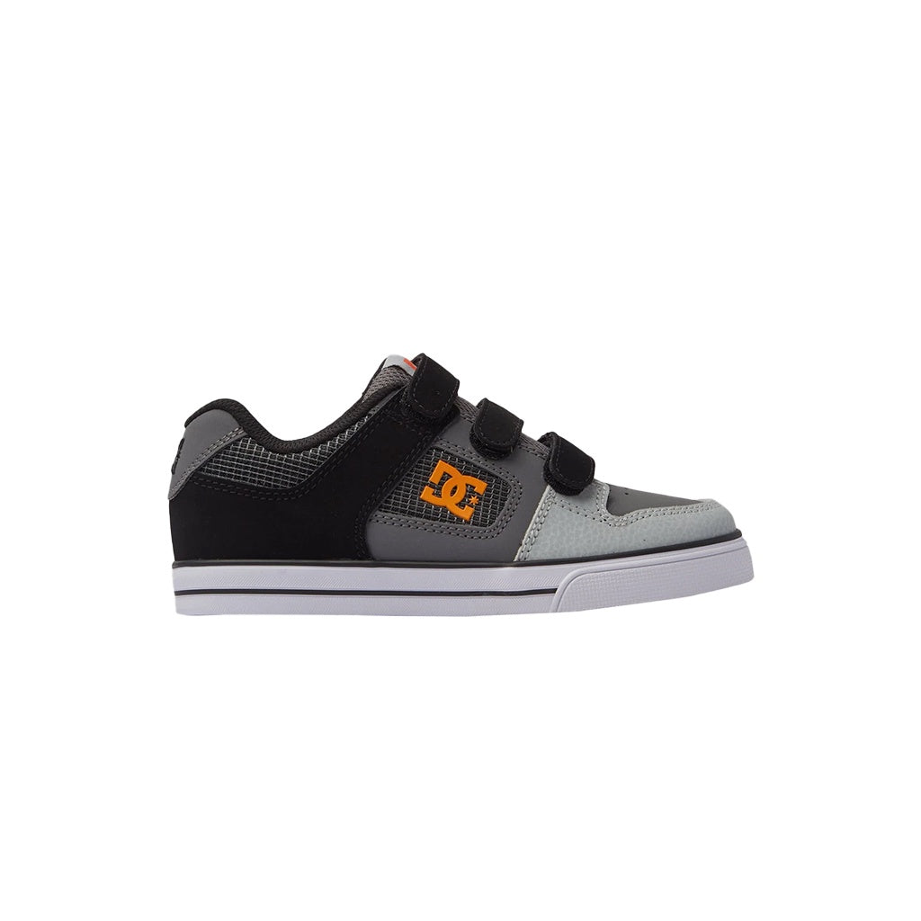 DC | Boys / Youth Pure V Shoes. Grey/Orange