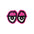 Krooked | Eyes Die Cut Medium Vinyl Sticker. 5.5" x 4"