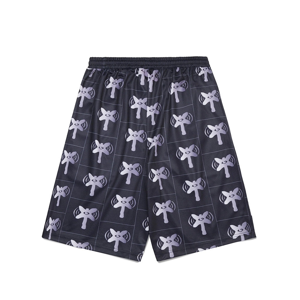 LISTEN | SIGNAL MESH SHORTS. BLACK