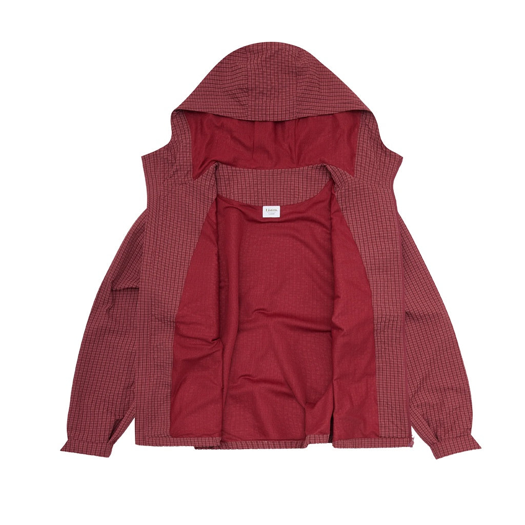 Listen | Orchard Plaid Jacket. Cherry Red