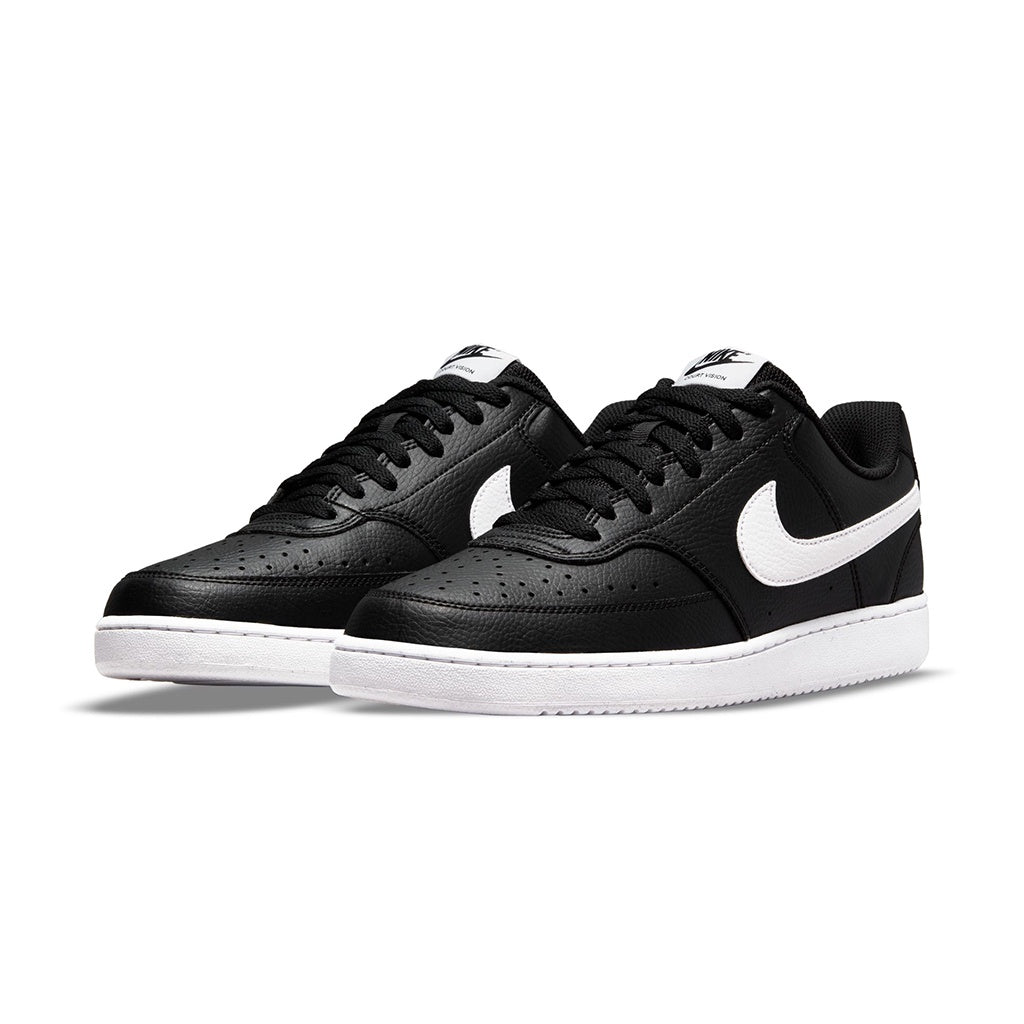Nike | Court Vision Lo Next Nature Shoes. Black / White-Black