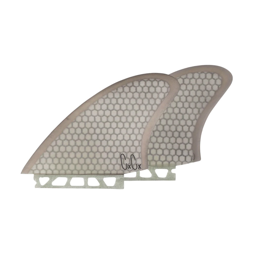Captain Fin X Christenson | Honeycomb Keel Twin Fin Set. Single Tab / Smoke