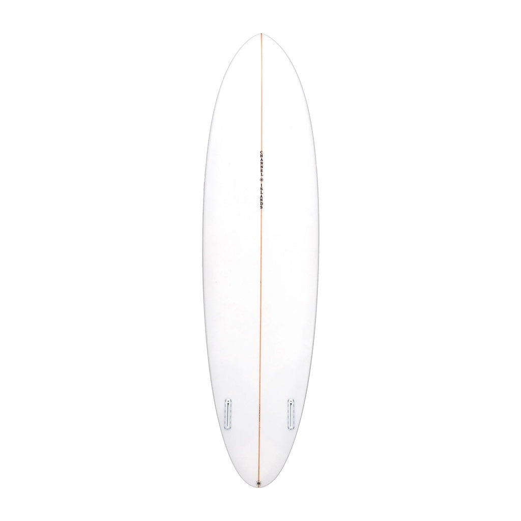 Channel Islands | CI Mid Twin Fibreglass / PU Surfboard. Clear