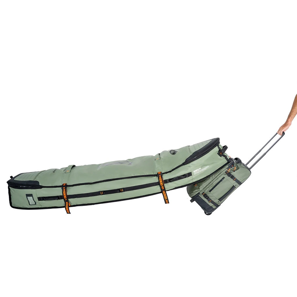 FCS | 6'7" GO-Light Travel 3 Shortboard / Fish Wheelie Triple Surfboard Cover