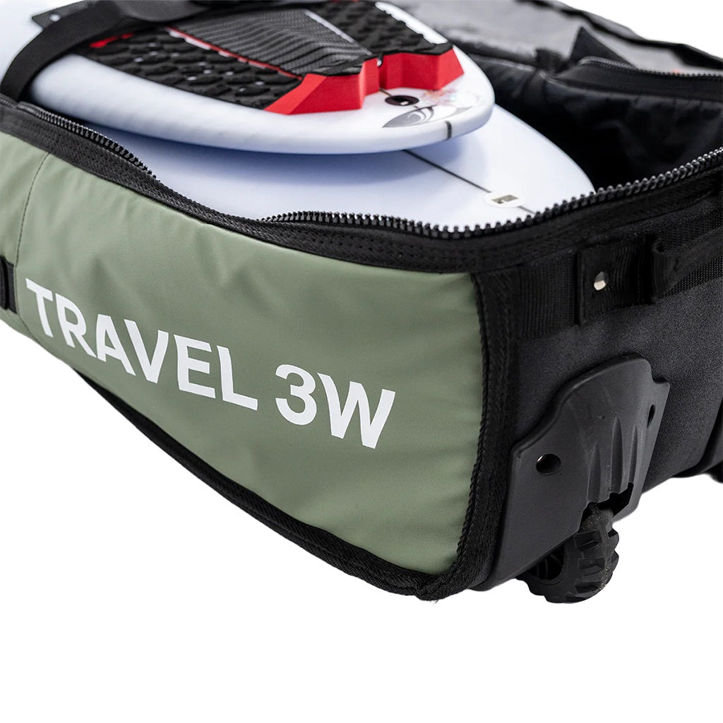 FCS | 6'7" GO-Light Travel 3 Shortboard / Fish Wheelie Triple Surfboard Cover