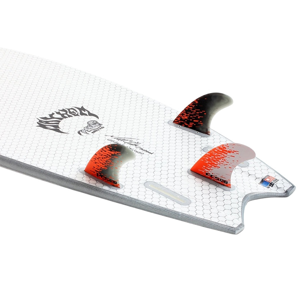FCS | Performance Core PC-7 Large Tri Fin Set. Orange Smoke
