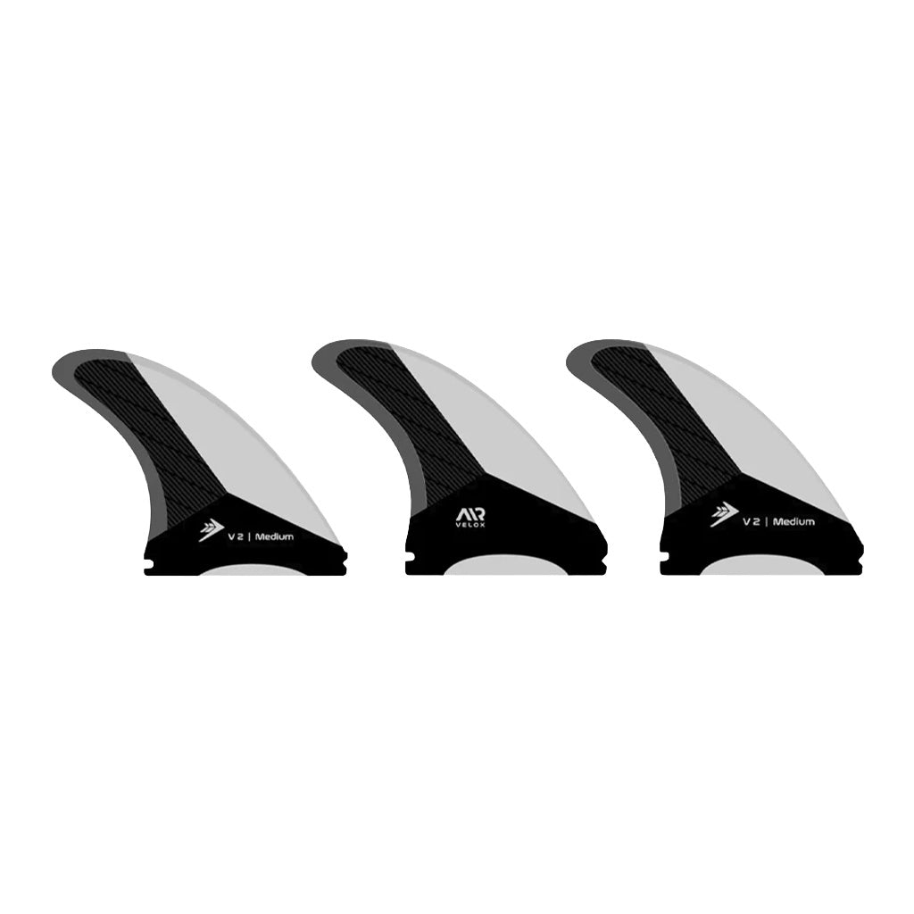 Firewire | Velox V2 Medium Tri Fin Set. White / Carbon