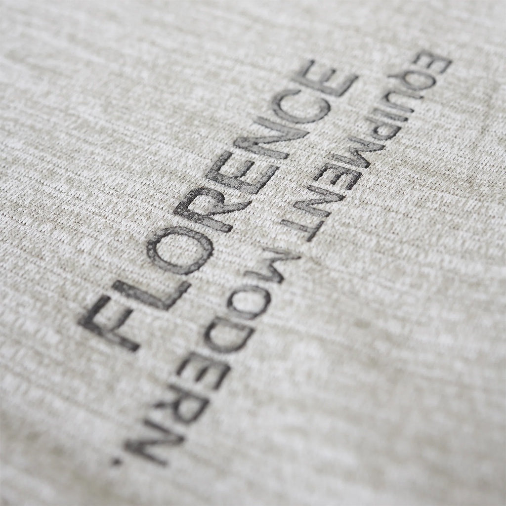 Florence Marine X | FMX Florence Logo Airtex Short Sleeve UPF30+ Utility T-Shirt. Light Heather Grey