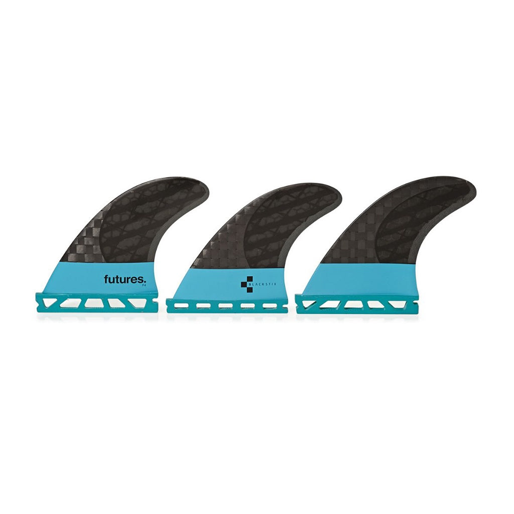 Futures | Blackstix 3.0 Neutral V2 Foil F4 Small Tri Fin Set. Turquoise