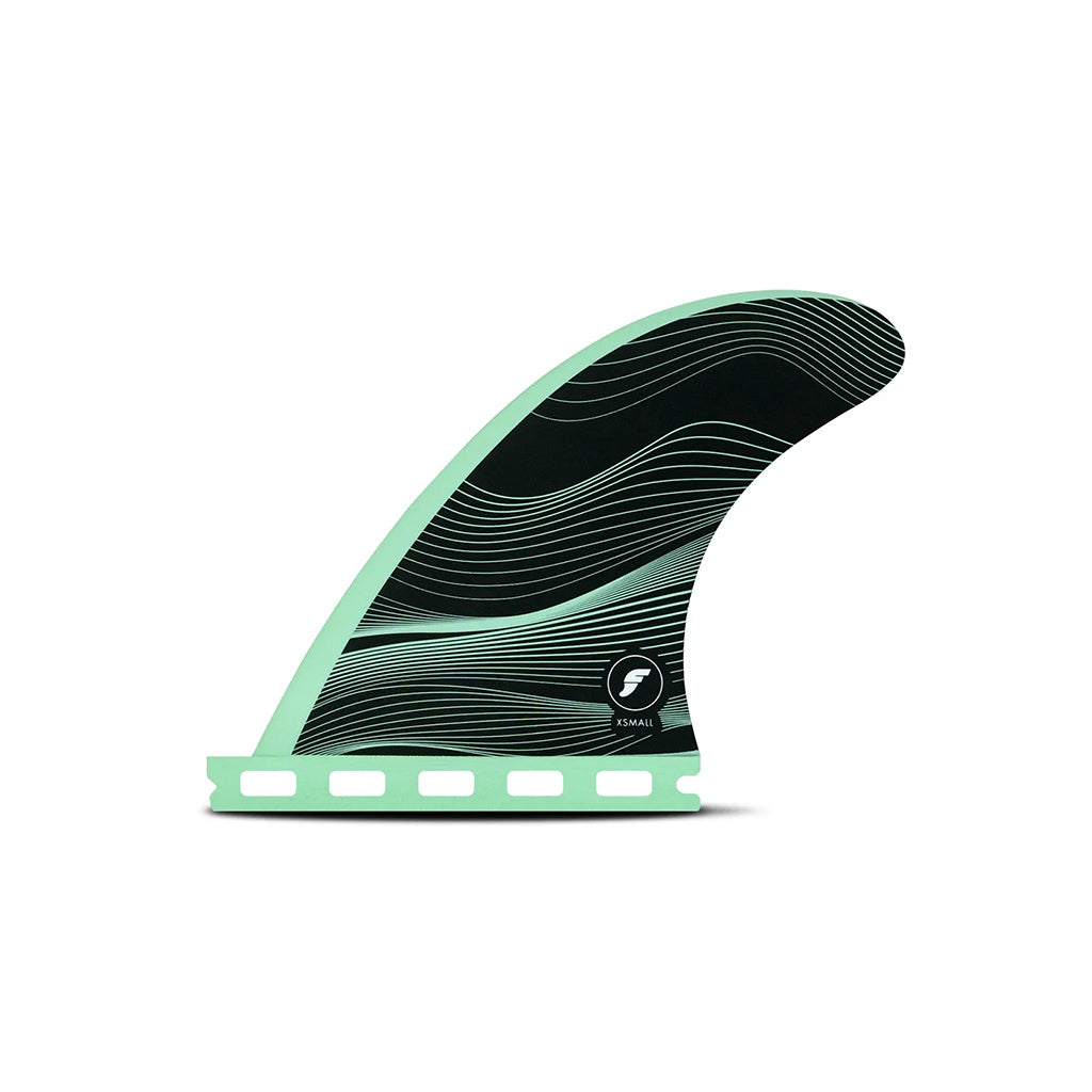 Futures | Legacy Neutral Honeycomb F3 X-Small / Grom Tri Fin Set. Green
