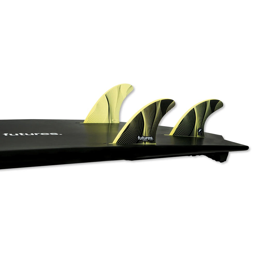 Futures | Legacy Pivot Honeycomb P3 X-Small / Grom Tri Fin Set. Yellow