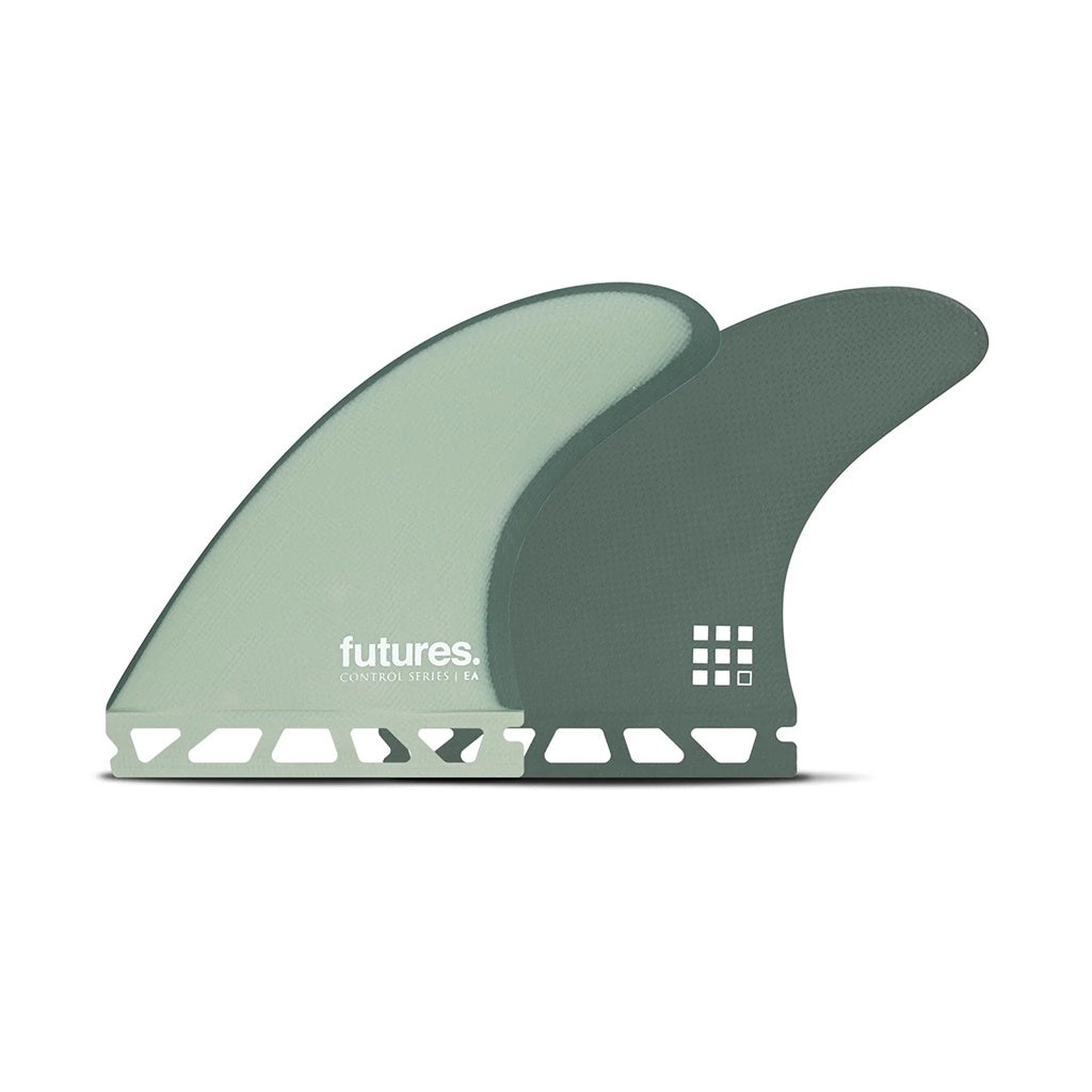 Futures x Eric Arakawa | EA Control Series Fibreglass Medium Tri Fin Set. Agua