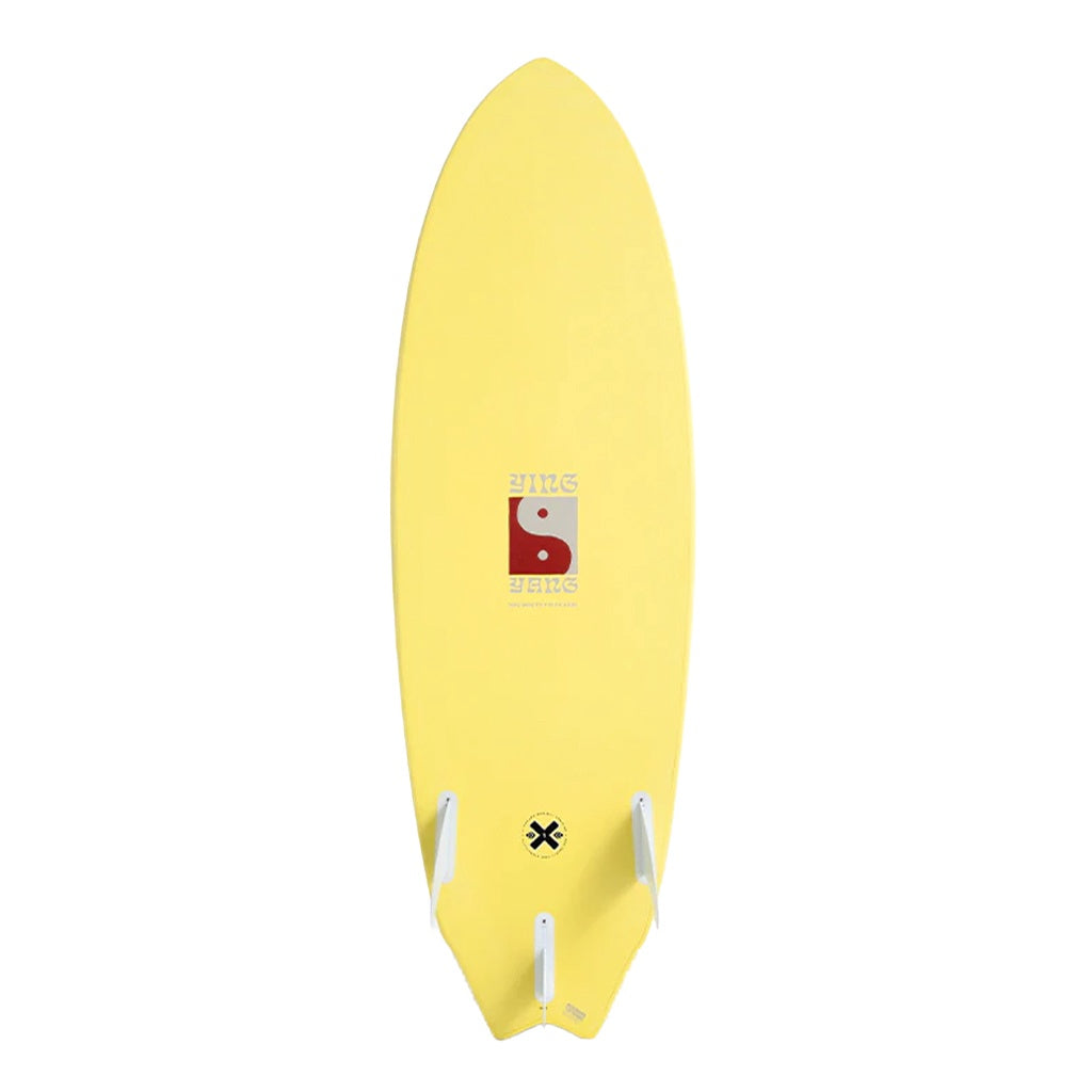Mick Fanning x Laura Enever | Ying Yang Super EVA Softboard Surfboard. 5'8" / 32.4 Litres