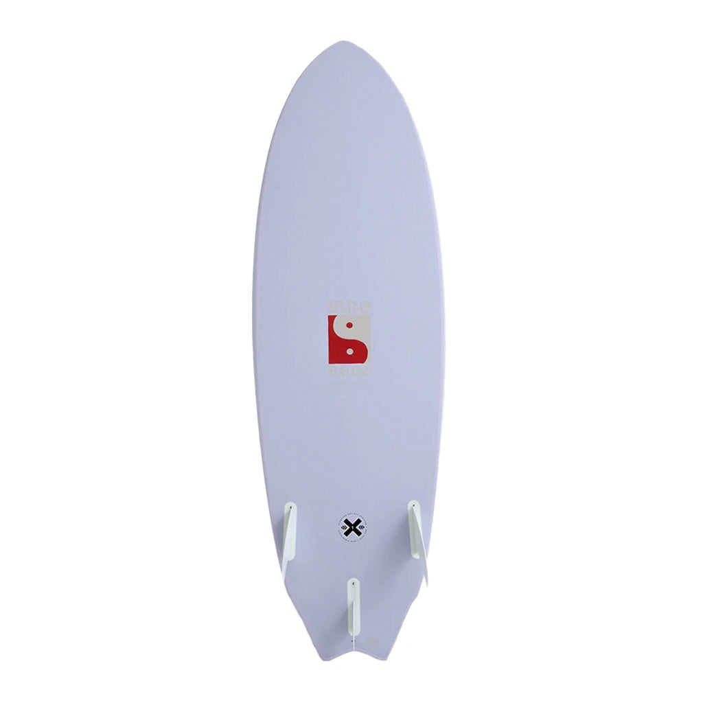Mick Fanning x Laura Enever | Ying Yang Tri Fin Super EVA Softboard Surfboard. 5'10