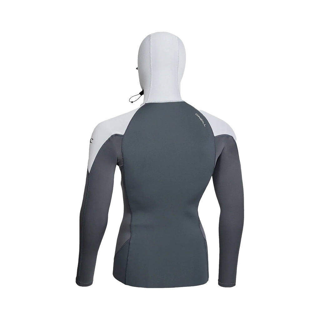 O'Neill | Thin Skins Long Sleeve Hooded 0.5mm Neo-Skins Rash Vest Surf Top. Graphite