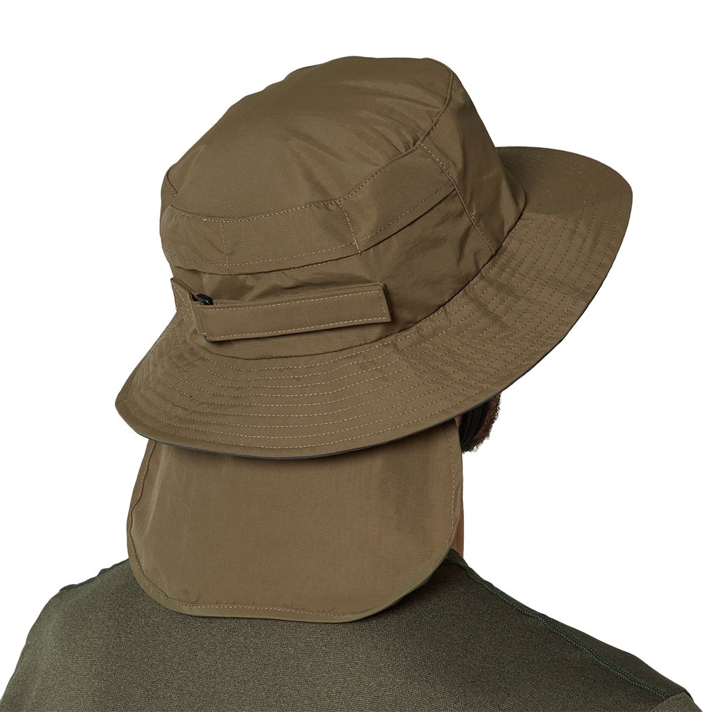 Ocean & Earth | Mens Indo UPF50+ Stiff Peak Surf Hat. Olive