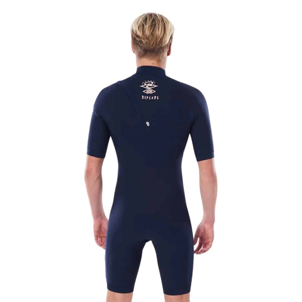Rip Curl | E-Bomb Zip Free 2/2 GBS Short Sleeve Spring. Navy/Red