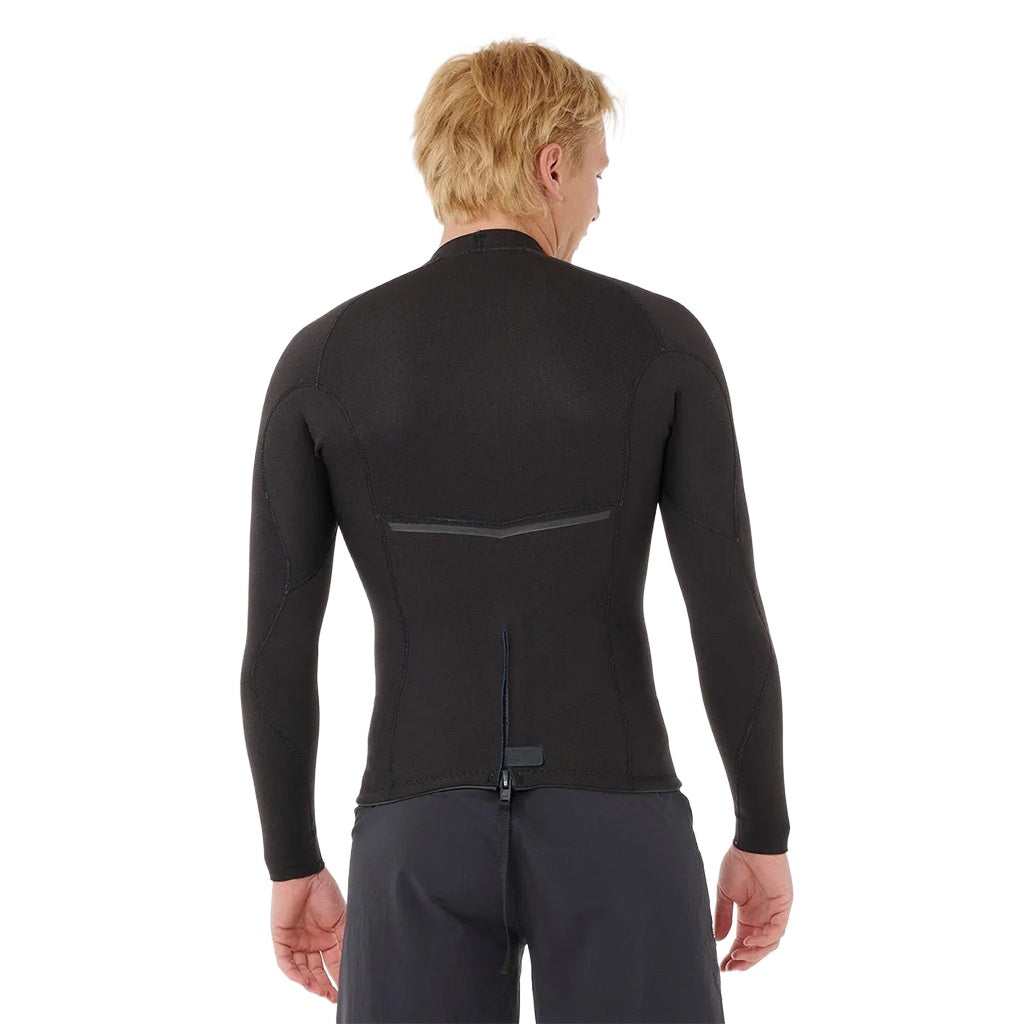 Rip Curl | E-Bomb 1.5mm Long Sleeve Neo Jacket. Black