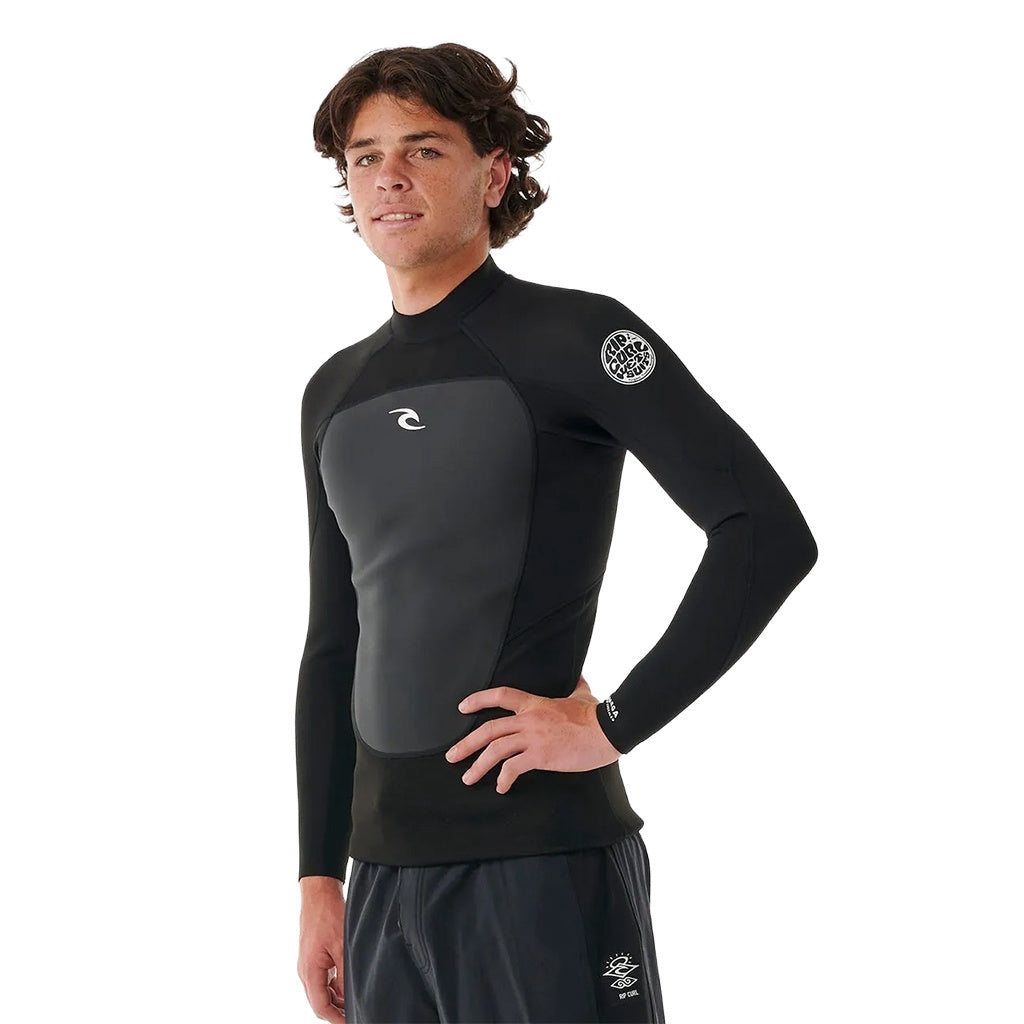 Rip Curl | Omega Long Sleeve 1.5mm Jacket. Black