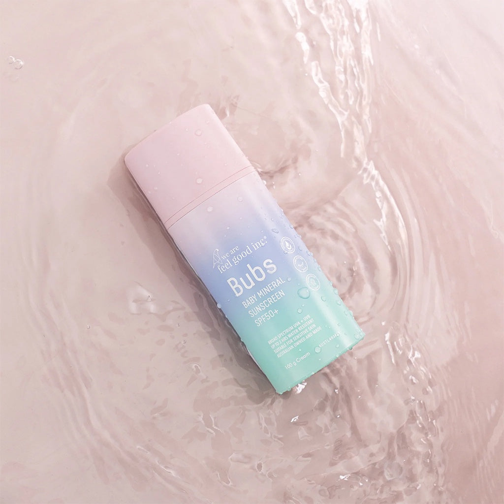 We Are Feel Good Inc | Bubs Baby Mineral SPF50+ Broad Spectrum Sunscreen Cream. 100g