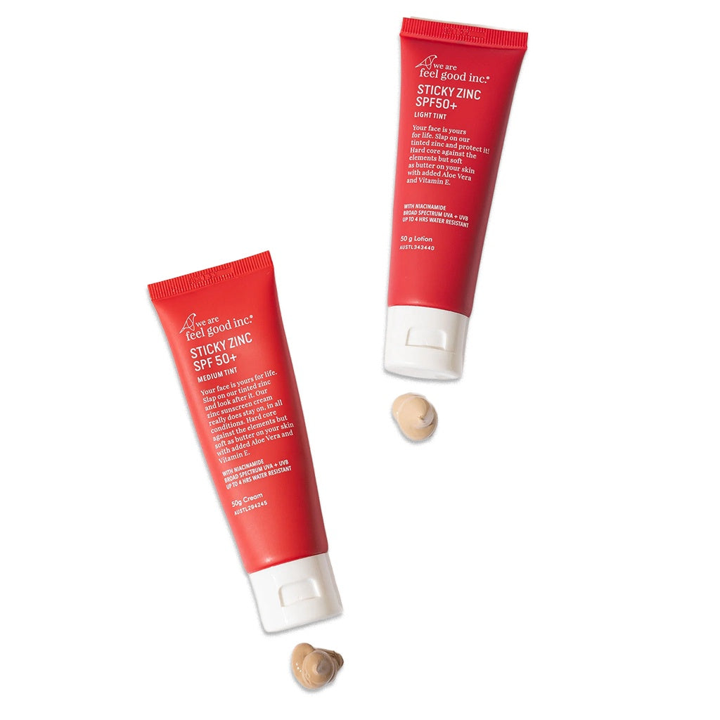 We Are Feel Good Inc | Sticky Zinc Medium Tint. SPF50+ / 50g