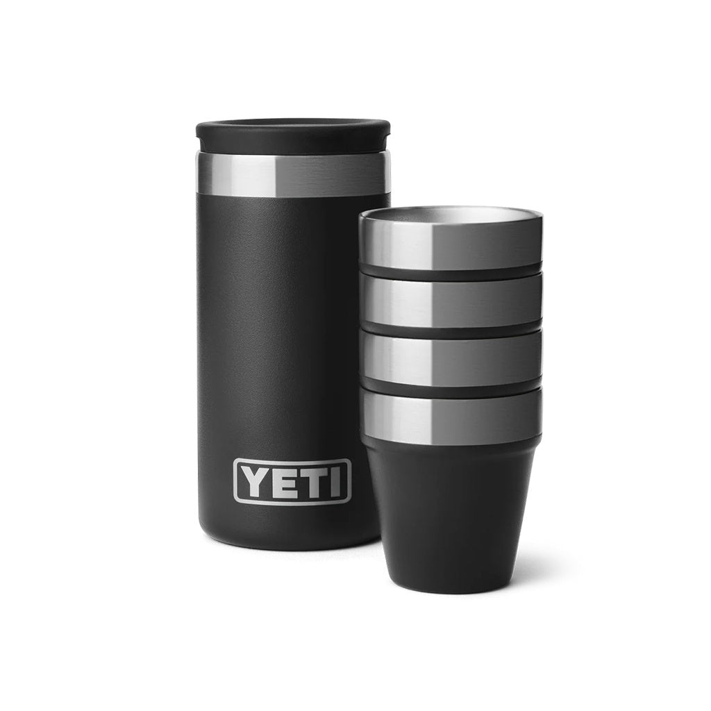 Yeti | Shot Glasses with Stack 'N' Pack Stainless Steel Container. 1.7 oz / 50 ml