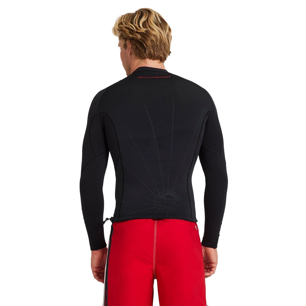 Billabong | 1/1mm Revolution Natural Andy Irons Long Sleeve Wetsuit Jacket. Black/Red