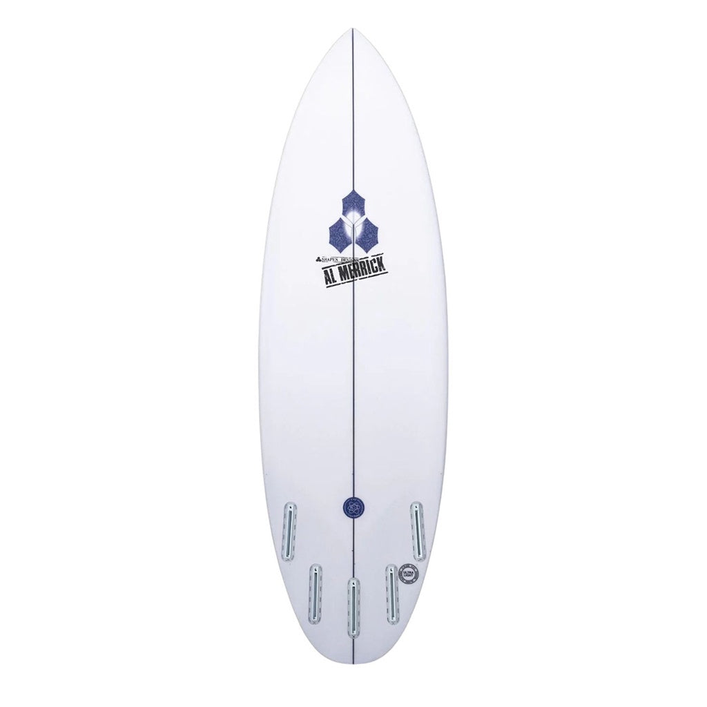 Channel Islands x Britt Merrick | CI The Solution Fibreglass Surfboard. White / Clear