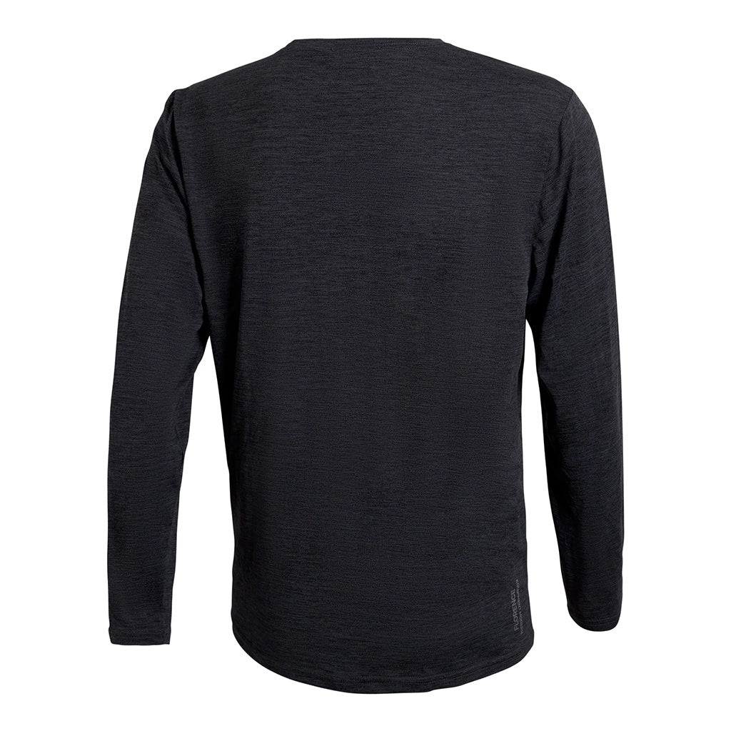 Florence Marine X | FMX Airtex Long Sleeve UPF Performance Surf T-Shirt. Heather Pumice