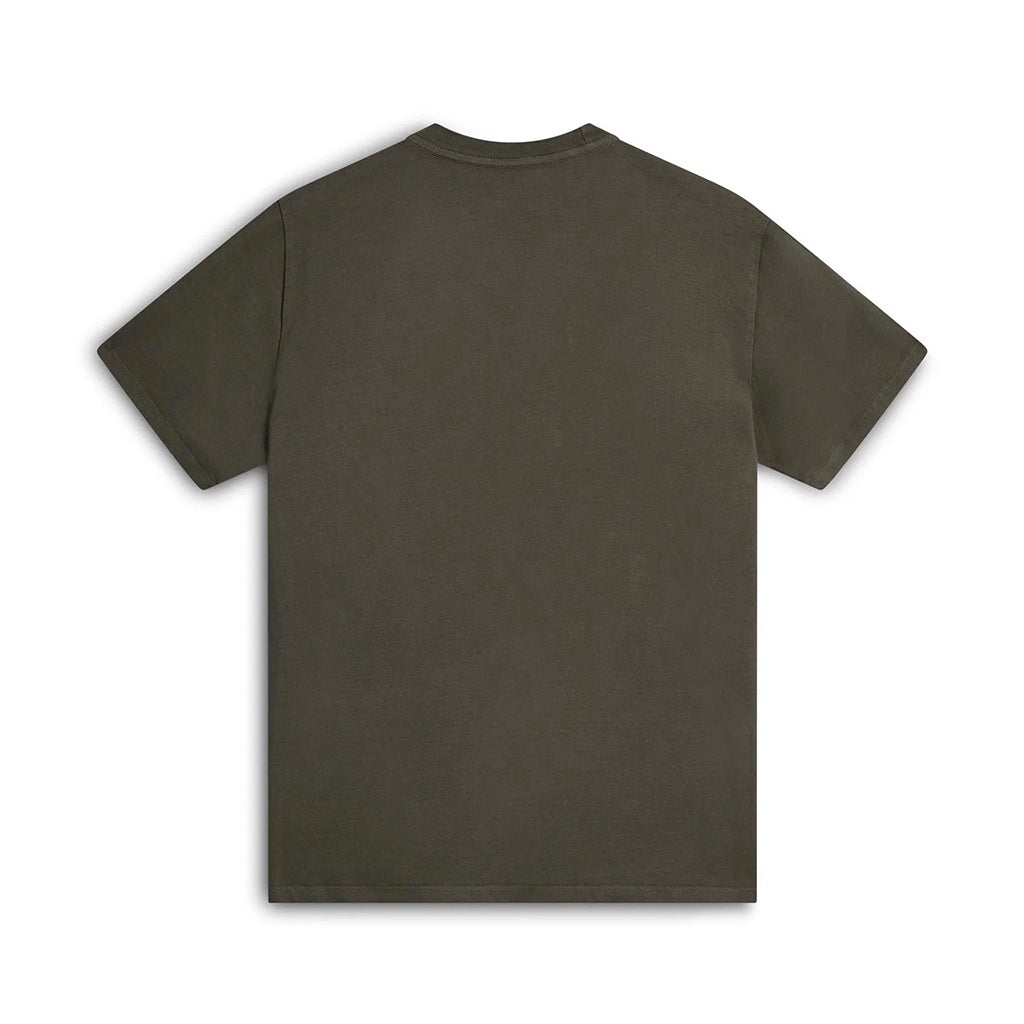 Florence Marine X | FMX Burgee Black Logo Short Sleeve T-Shirt. Moss Grey