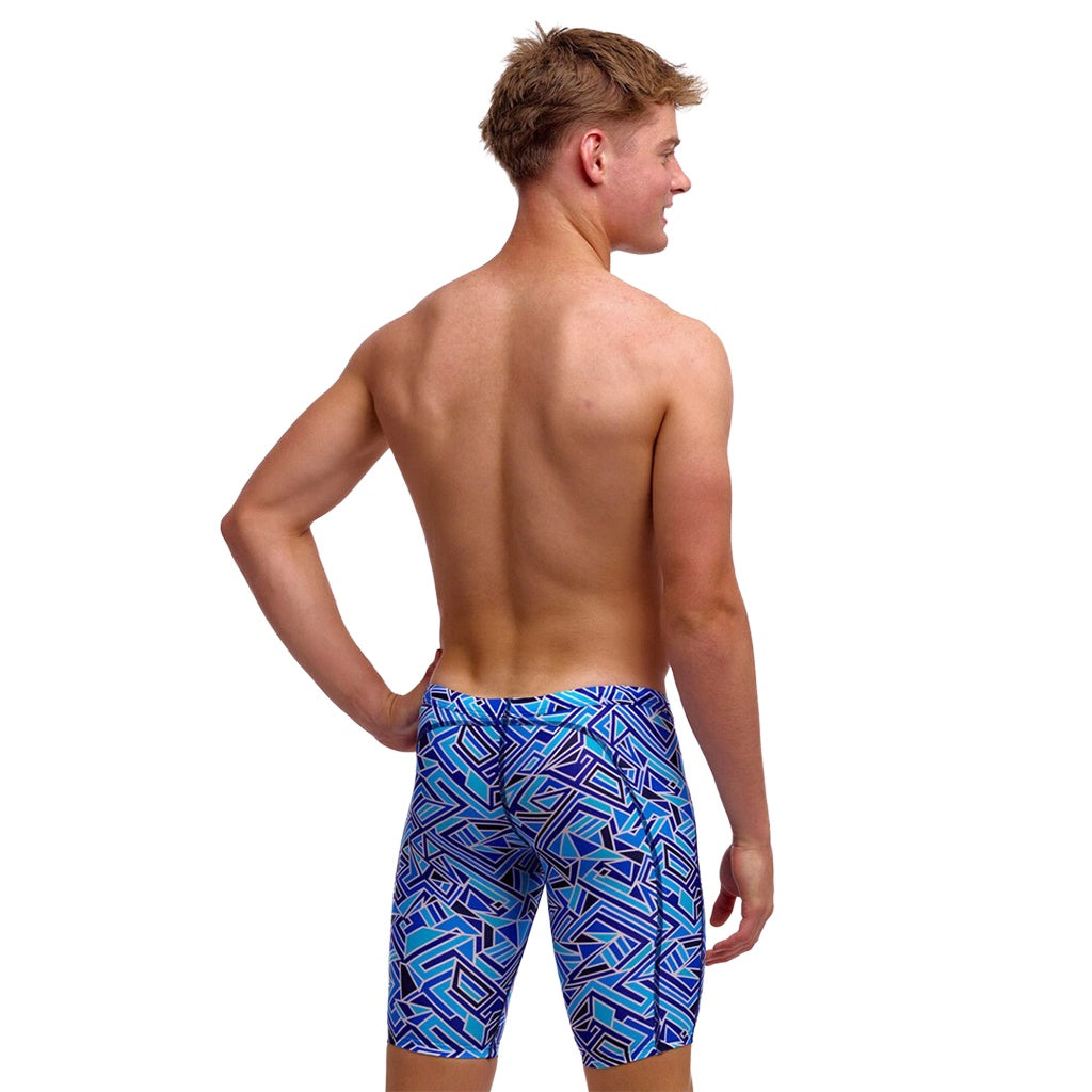 Funky Trunks | Boys Training Jammers. Blue Bits