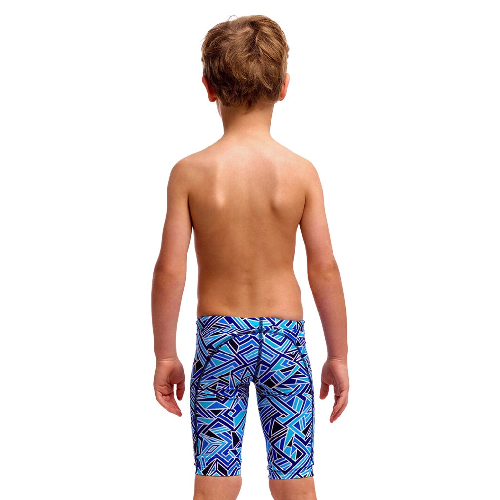 Funky Trunks | Toddler Boys Miniman Jammers. Blue Bits