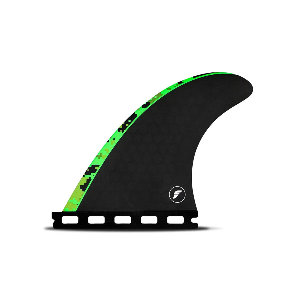 Futures x John John Florence | JJF HC Grom / X-Small Tri Fin Set. Black / Green