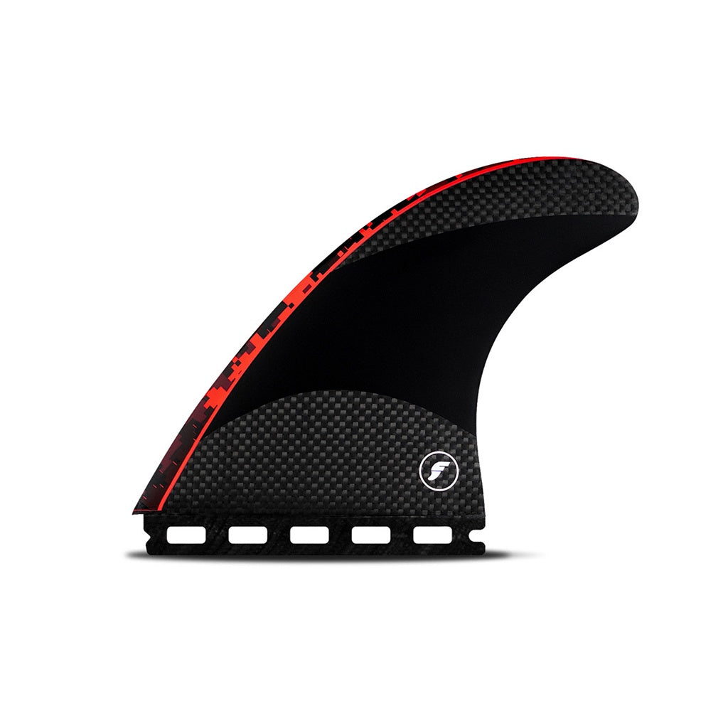 Futures x John John Florence | JJF Signature Techflex Large Tri Fin Set. Digi Red / Black
