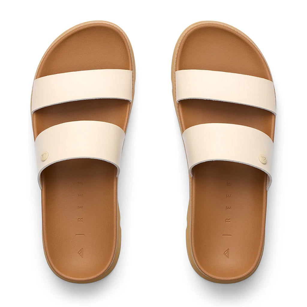 Reef | Ladies Vista Luxe Thea Slides. Parchment