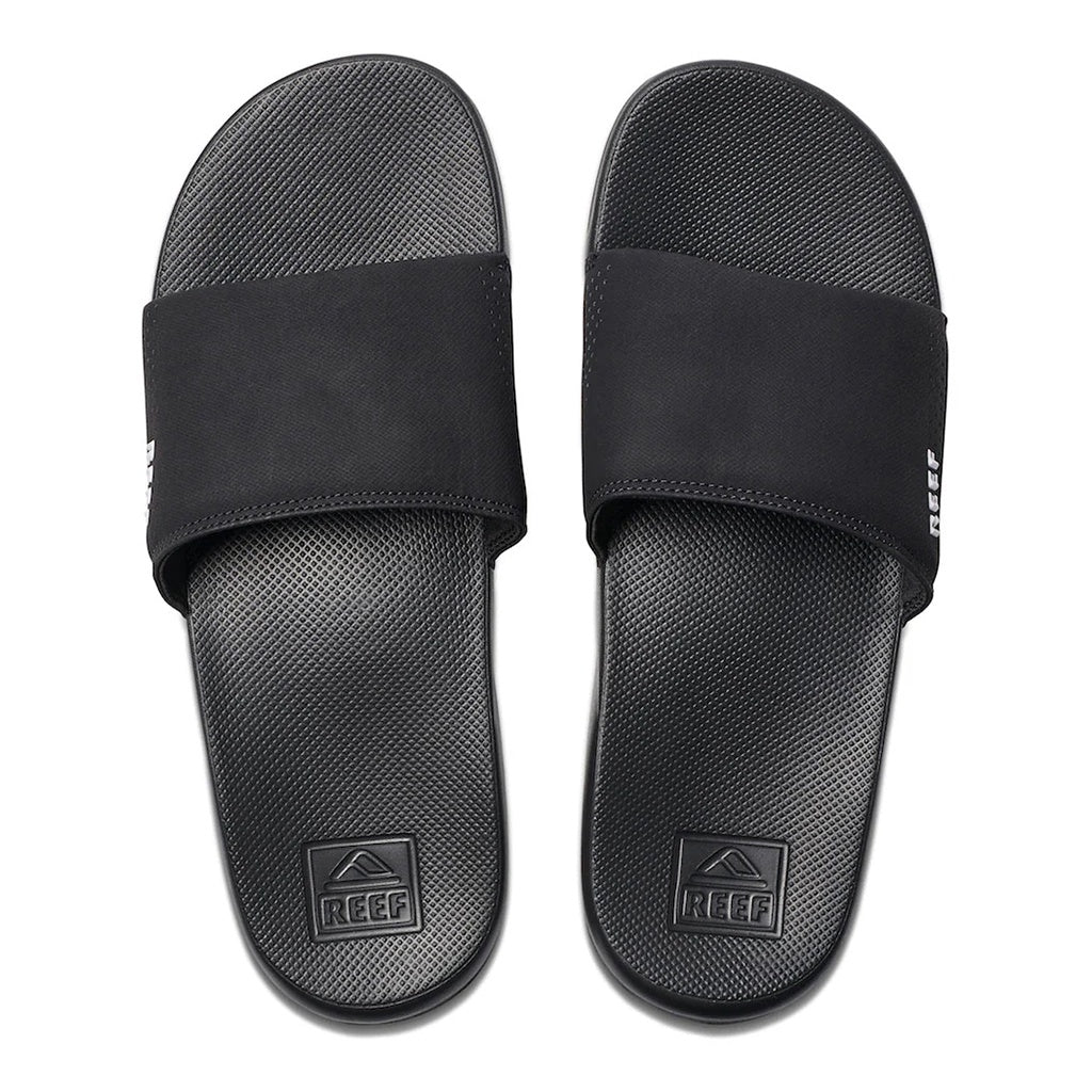 Reef | One Slide Open Toe Sandals. Black