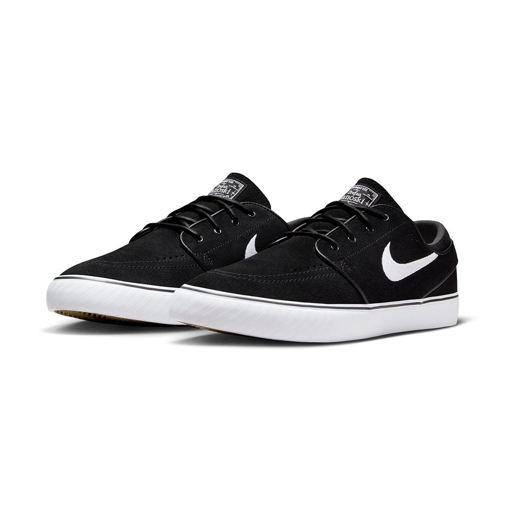 Nike SB x Stefan Janoski | Zoom Janoski OG+ Skate Shoes. Black/White-Black-White