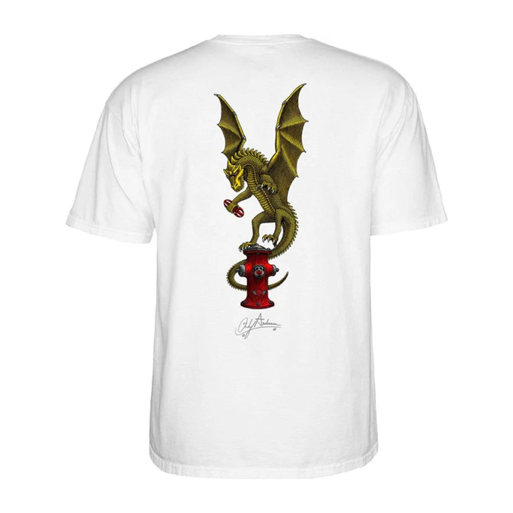 Powell Peralta x Andy Anderson | Vajra Short Sleeve Tee. White