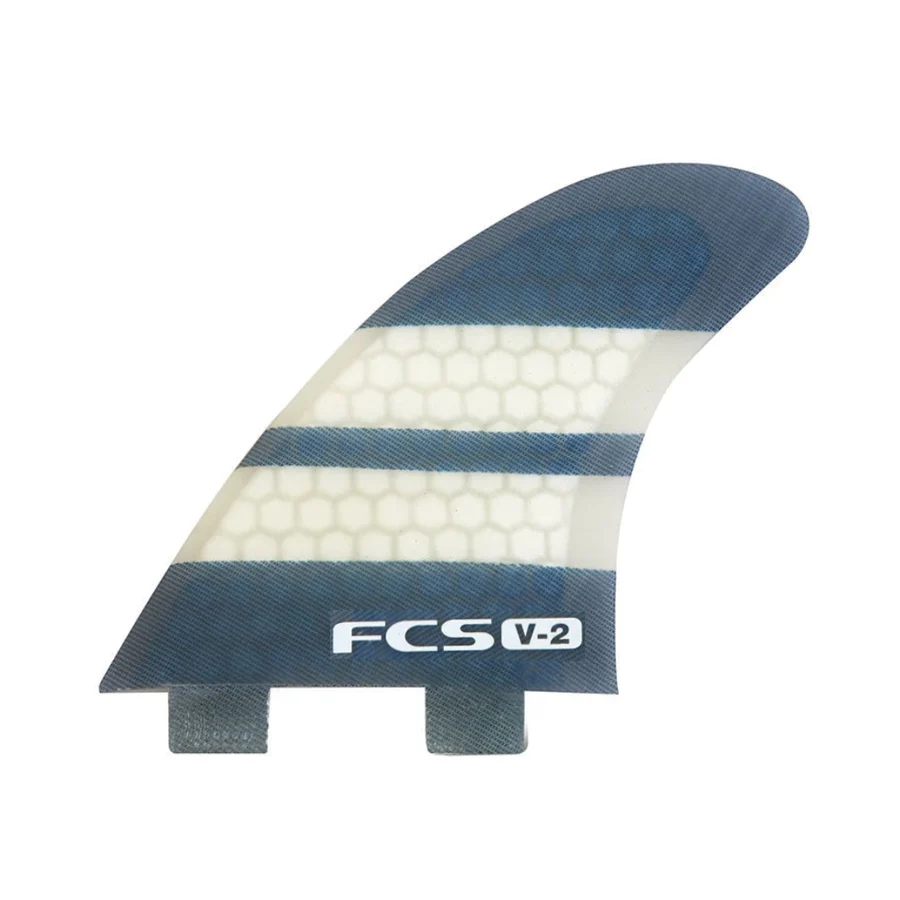 FCS | FCS1 V-2 Performance Core Medium Tri Fin Set. Blue/White