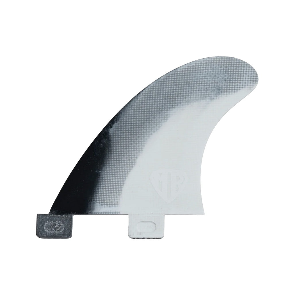 FCS1 x Mark Richards | MR PC M-L Twin & Stabiliser Tri Fin Set. Black / White Swirl