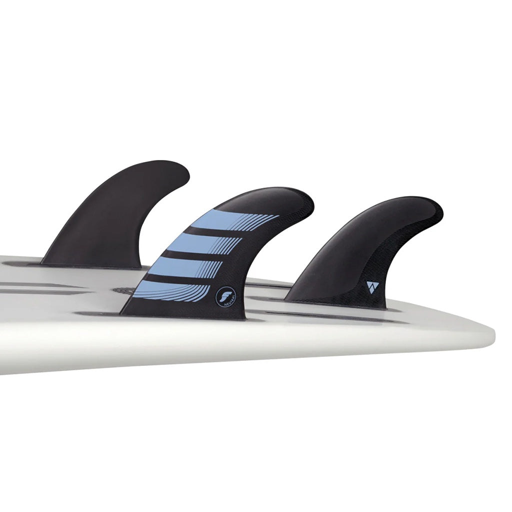 Futures | Alpha Neutral F2 Grom / X-Small Tri Fin Set. Carbon/Lavender