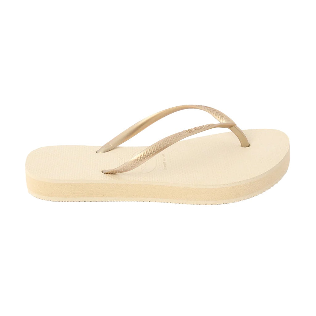 Havaianas | Slim Platform Thongs. Beige