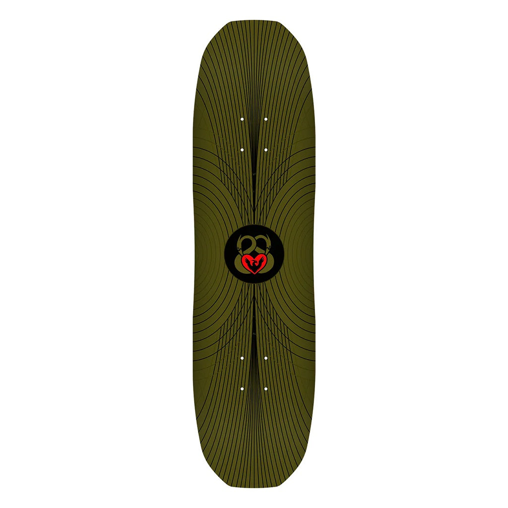 Powell Peralta x Andy Anderson | Hydrant Dragon Vajra Graphic Shaped Skateboard Deck. Green / 8.45" x 32.03"