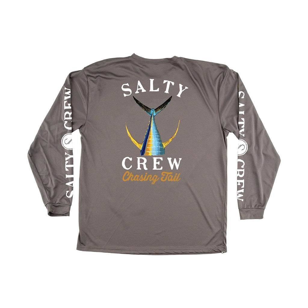 Salty Crew | Tailed Long Sleeve UPF 50+ Long Sleeve Rash Guard Sun Shirt. Charcoal