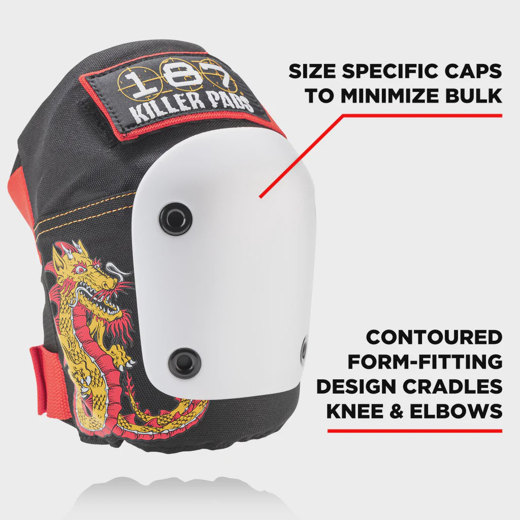 187 Killer Pads x Steve Caballero | Caballero Junior Six Pack: Knee / Elbow / Wrist Protective Pad Set