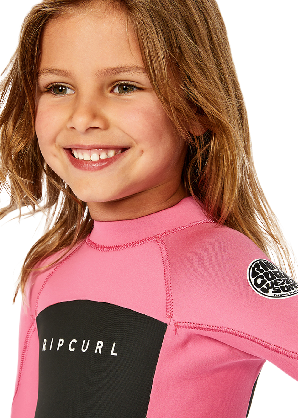 RIP CURL | GROMS OMEGA 3/2 B/ZIP STEAMER. PINK