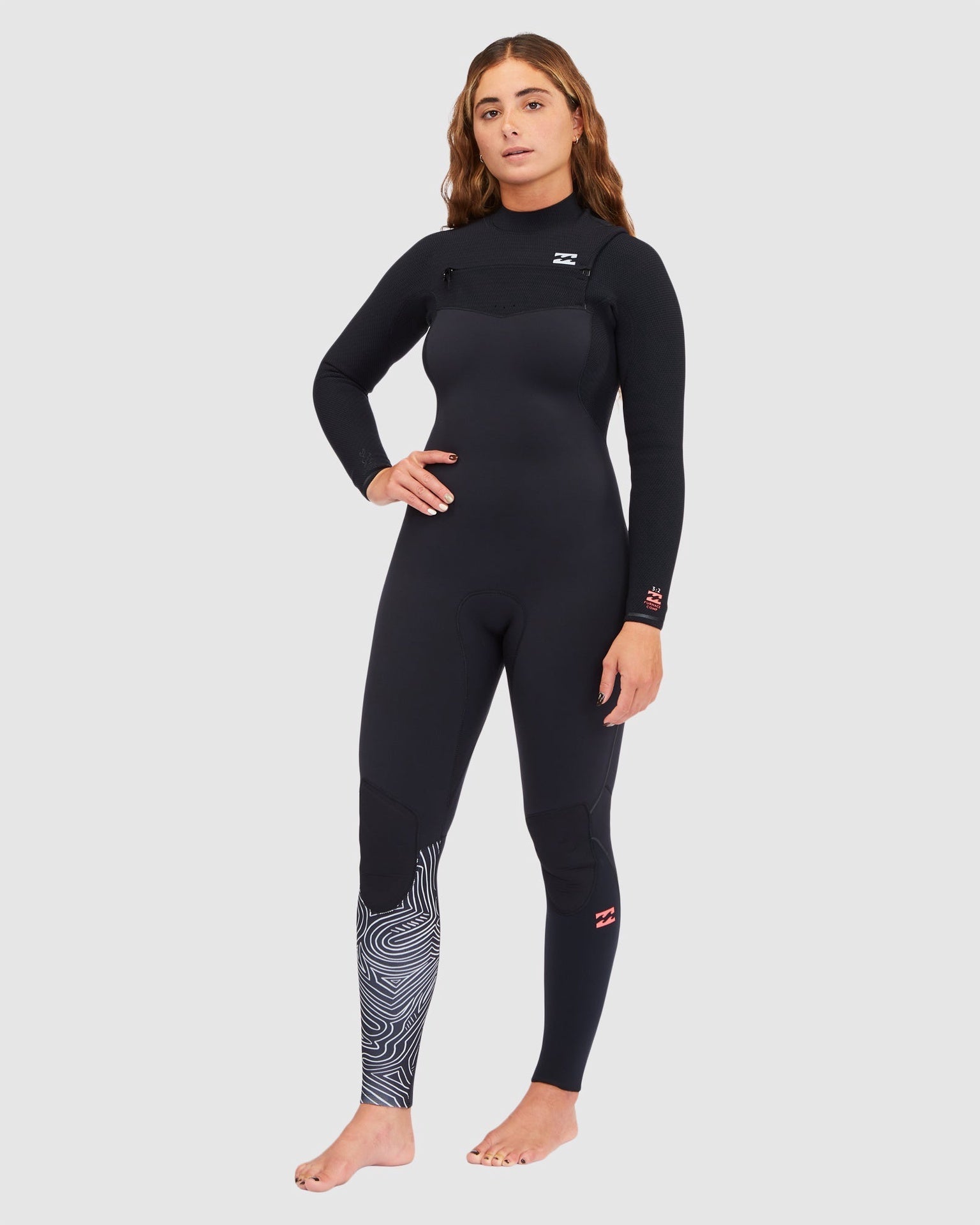 BILLABONG | LADIES 302 FURNACE COMP L/S STEAMER. MIDNIGHT TRAILS