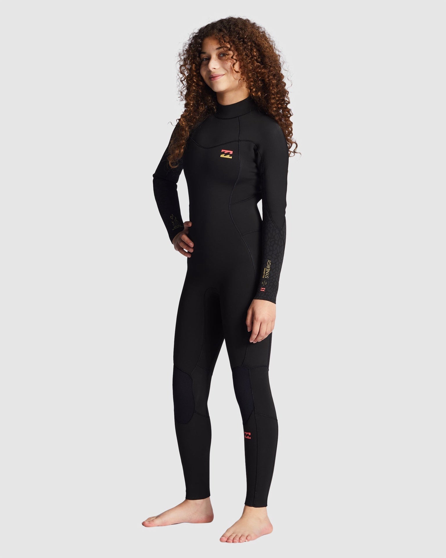 BILLABONG | TEEN GIRLS 302 SYNERGY B/Z GBS L/S STEAMER. WILD BLACK